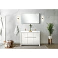 thumbnail image 3 of 48" X 20" White Bathroom Vanity With Quartz Top, Rose Gold Faucet And 43" Mirror - 20", Faucet, Chic, 3 of 5