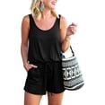 thumbnail image 1 of Women's Strapless Off Shoulder Printed Beachwear Short Rompers Jumpsuits, 1 of 3