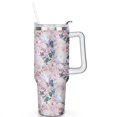 thumbnail image 2 of 40oz Tumbler with Handle and Straw Lid | Vacuum Insulated Leak Proof Tumbler | Stainless Steel Travel Mug Water Bottle Cup Keeps Cold & Hot, 2 of 7