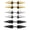 Silver&Gold&Black, variant on Gothic Rock Stainless Steel Men Women Double-Sided Spike Stud Earrings Piercings-Silver