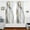 Grey, variant on Grey and Gold Marble Grommet Blackout Curtains Thermal Insulated Window Curtain Sets for Bedroom Living Room 63"L x 55"W 2 Panels