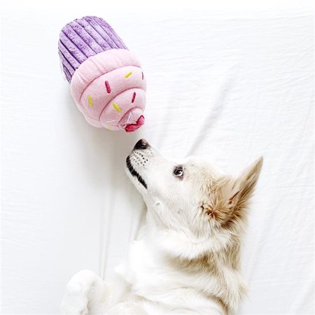 UPC: 0818786019129 | Zippy Paws 817025 Cupcake Plush Dog Toy  Pink