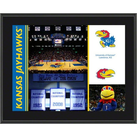 NCAA - Kansas Jayhawks Sublimated 10 x 13 Color Plaque