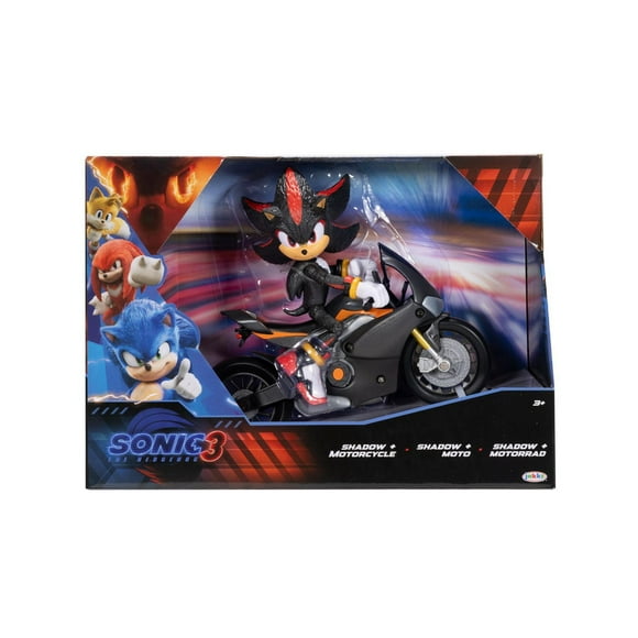 Sonic 3 Movie - 5" Shadow Figure with Motorcycle, Sonic 3 Figure