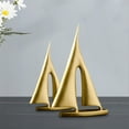 thumbnail image 4 of Nordic Modern Minimalist Sailboat Sculpture Resin Craft Home Office Desk Decoration Nautical Theme Decor Living Room Shelf Ornament Collectible Art Piece, 4 of 5
