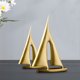 thumbnail image 4 of Figurillas de barcos náuticos, esculturas de veleros, estatuas de embarcaciones marítimas con estructura de resina, piezas decorativas para salón, estantería, mesa, oficina, 30 x 19 x 5 cm y 20 x 13, 4 of 5