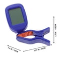 thumbnail image 2 of Phenofice 1Pc Durable Blue Musical Instrument Tuner Clip for Guitar Violin Ukulele, 2 of 8