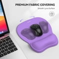 thumbnail image 4 of Gel Mouse Pad with Wrist Rest, Ergonomic Office Mousepad with Wrist Support, Non-Slip & Smooth Surface, Comfortable Desk Mat for Office Gaming Study - Purple, 4 of 8