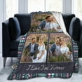 thumbnail image 3 of Custom Blanket with Photo - Personalized Picture Throw for Couple Gifts Customized Flannel Blankets for Adult Kid Birthday Fathers Mothers Valentines Day Gift (6 image 05, 40"L x 30"W / baby size), 3 of 6