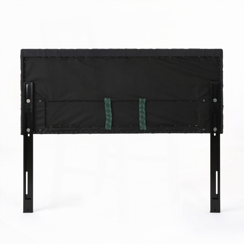 Tufted Modern Queen Size Bed Headboard, Adjustable Solid Wood with Durable Metal Legs in Bedroom Interior