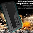 thumbnail image 3 of Funda metálica YQODSZ para Samsung Galaxy Z Fold 6 con pantalla de privacidad, 3 of 7