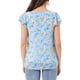 thumbnail image 3 of BLUSA FLORAL PARA MUJER INSPIRADA EN SAN VALENTÍN, CUELLO CUADRADO, MANGA CORTA, VOLANTES, VERANO, CASUAL, COLOR AZUL CIELO, 3 of 6