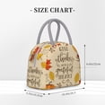 thumbnail image 2 of Fotbe Thanksgiving With A Grateful Heart Bolsa de Almuerzo con Estampado, Lonchera Aislada, Contenedor de Comida Reutilizable Tipo Cooler a Prueba de Fugas, 2 of 6