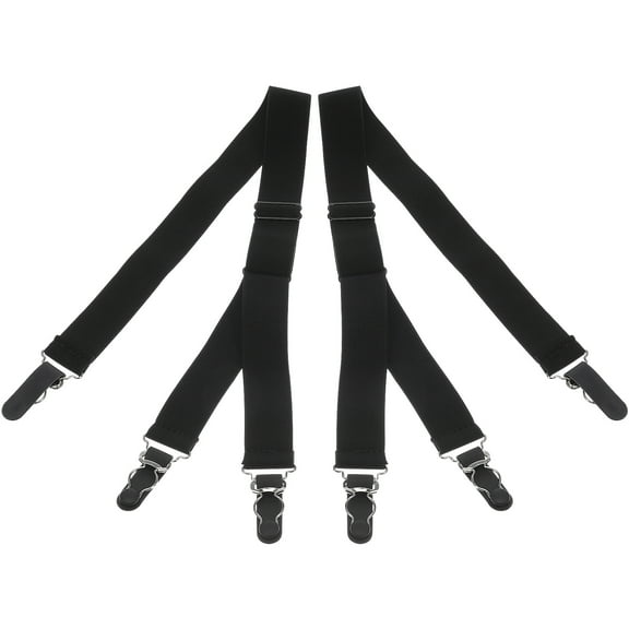 OUNONA Duckbill Buckle Suspenders for Socks Men Women's Man