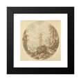 thumbnail image 2 of Pieter Stevens 13x12 Black Modern Framed Museum Art Print Titled - Travellers Among Roman Ruins, 2 of 5