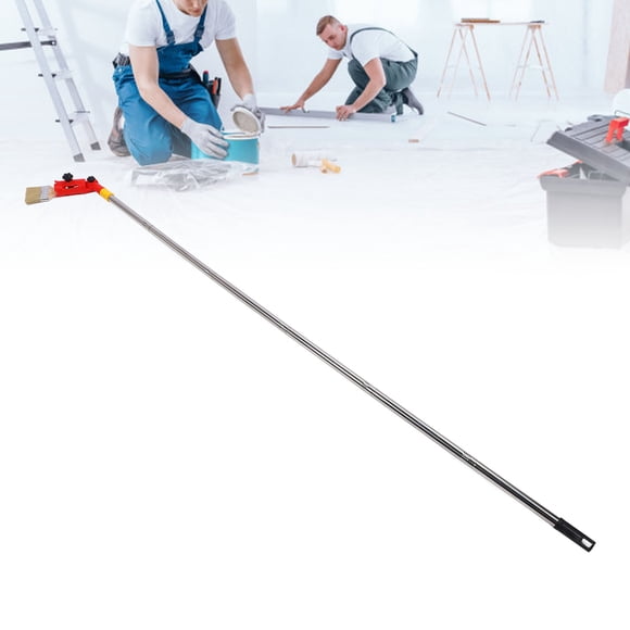 Paint Brush Extender, Paint Brush Extender Kit 180 Degree Rotation 1.7m Extension Pole Knob Adjustment for Wall Top Work