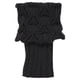 thumbnail image 4 of Medias de pierna de punto acanalado con puños rizados de INSPIRE CHIC para mujer en color negro con estampado, 4 of 6