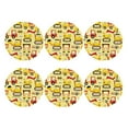thumbnail image 2 of Balery 6 Pcs Funny Construction Vehiclesleather Coasters Set, Drink Table Cup Coasters For Living Room Kitchen Coffee Decor, 2 of 9