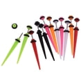 thumbnail image 4 of Pendiente de Espárragos Yinane 12 Piezas Cheater 16g Illusion Ear Taper Fake Gauge, 4 of 8