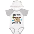 thumbnail image 3 of Inktastic My Titi Loves Me with Sloth and Hearts Boys or Girls Baby Bodysuit, 3 of 5