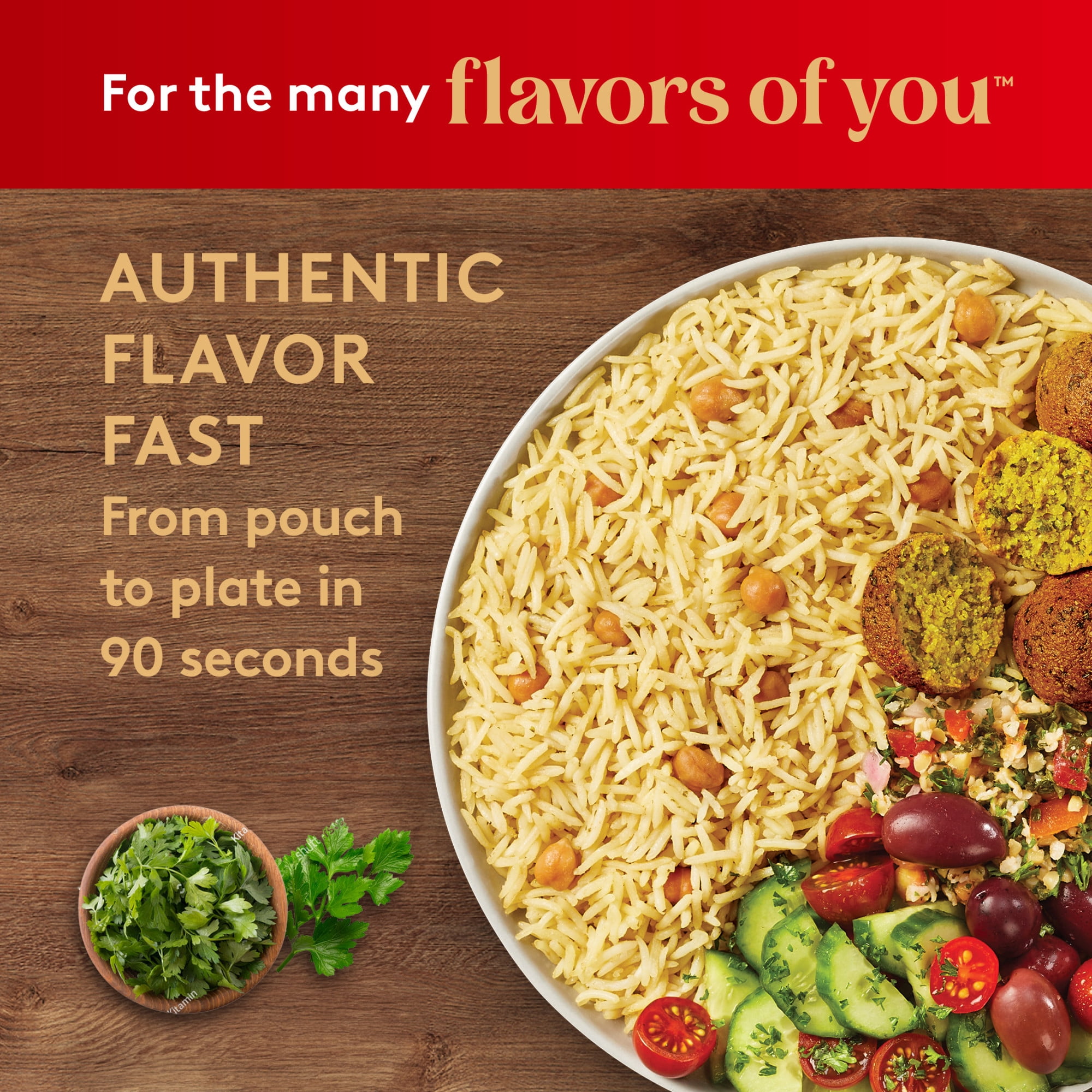 (6 pack) Authentic Royal Ready-to-Heat Lemon Garlic Herb Long Grain Basmati Rice, 8.5 oz Microwavable Pouch