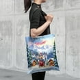 thumbnail image 4 of Hello Welcome Winter The Ski Golden Retriever Snowy Day All Over Print 3D Canvas Tote Bag Goldens Dog Lover Gifts Idea Reusable Handbag - 13013, 4 of 5