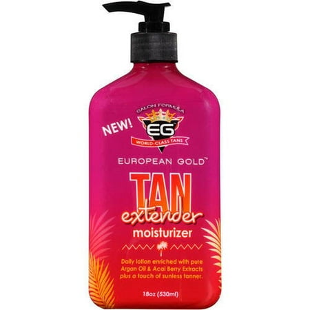 EG European Gold Tan Extender Moisturizer, 18 oz (Best Moisturizer To Keep Tan)