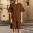 thumbnail image 2 of Shorts Set for Women 2 Piece Outfit T Shirt and Shorts Womens Summer Clothes Biker Short Set, 2 of 9