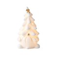 thumbnail image 2 of White Ceramic Christmas Tree with Design and Warm Glow, for Home Tabletop, Christmas Decoration, 2 of 5