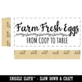 thumbnail image 2 of Farm Fresh Eggs From Coop to Table Label Carton Self-Inking Rubber Stamp Ink Stamper for Business Office - Lime Green Ink - Small 1-1/2 Inch, 2 of 7
