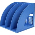 thumbnail image 3 of Desk File Organiser File Rack Holder Triplicate Sturdy Desktop Document Cabinet Rack Plastic Frames, 3 of 5