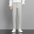 thumbnail image 3 of Pantalones de verano drapeados recortados para hombre, pantalones de traje negros para hombre, pantalones fluidos 2024, ropa de primavera de tela barata, ropa de diseñador para el trabajo, 3 of 5