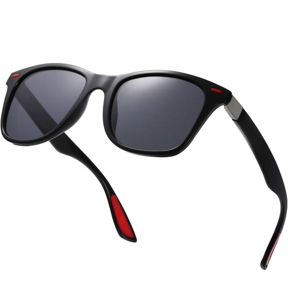 POLASUP   Polarized Sunglasses with Case & Cord UV Protection Daily Outdoor Eyewear