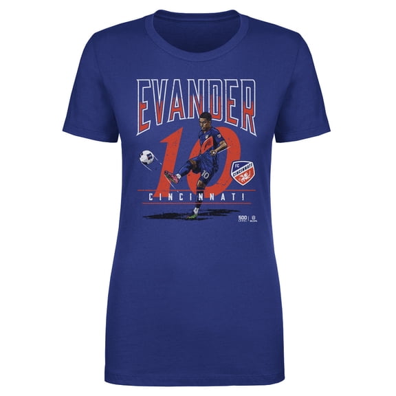 Women's 500 Level Evander Blue FC Cincinnati Feature T-Shirt