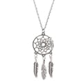 thumbnail image 2 of SmartBy Necklace Ethnic Dream Catcher Women Feather Wing Chain Necklace for Banquet, 2 of 8