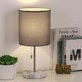 thumbnail image 1 of Modern Bedside Table Lamp Nightstand Desk Lamp Marble Base Pull Chain Bedroom, 1 of 7