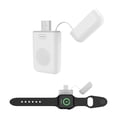 thumbnail image 2 of Portable Wireless Charger for Apple Watch Series 11/10/9/8/UItra/7/6/5/4/3/2/SE, USB A Fast Wireless Charging Charger, Compact Magnetic iWatch Charger 1000mAh Power Bank Travel Accessories -White, 2 of 9