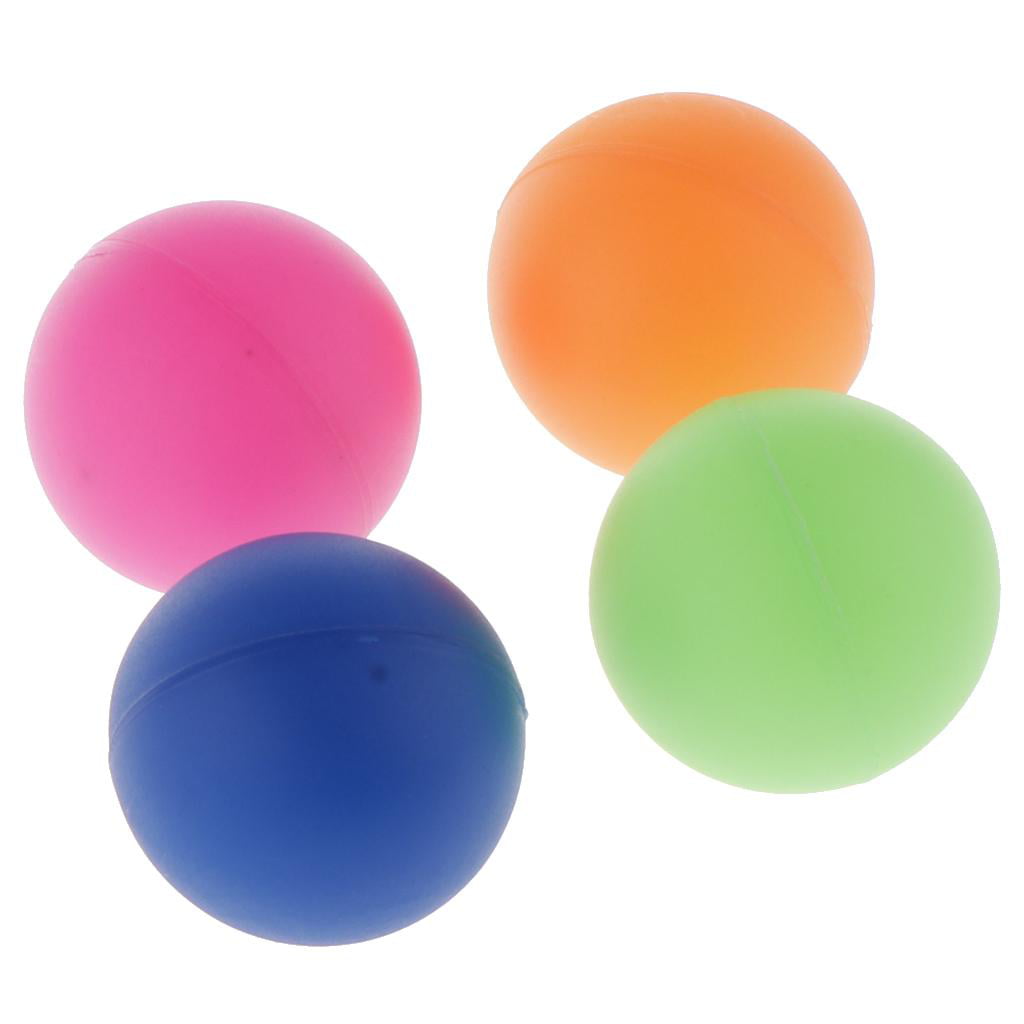 Pack of 4 PVC Colorful Beach Ball with A Little Bounce with Storage Mesh Bag Durable and Reusable 