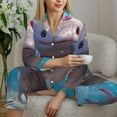 thumbnail image 6 of Haiem Cute Underwater Axolotl Pattern Women’s Long-sleeve Sleepwear,Sleepwear Set,2-piece Loungewear Set,Soft PJs Comfy Nightwear with Pockets-X-Large, 6 of 7