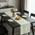 thumbnail image 2 of Yellow Spring Floral Table Runner 120 Inches Long, Flowers Leaves Pastoral Botanical Kitchen Coffee Dining Table Decoration for Home Party Birthday Wedding Home Decor 13x120 Inches, 2 of 8