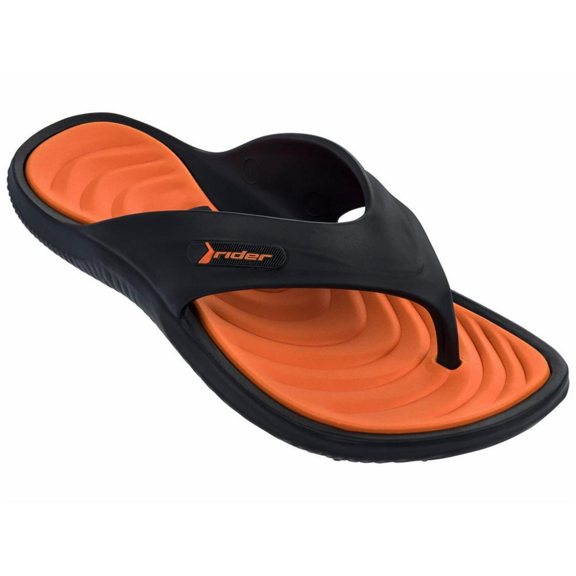 Orange flip flops mens outlet