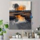 thumbnail image 4 of Qisvanset Framed Canvas Wall Art 12x16 Inch Vertical Tree Lake Sketch Farmhouse Wall Decor, 4 of 5