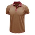 thumbnail image 4 of pstuiky camisetas para hombre, Blusa de manga corta con cuello vuelto, transpirable, con botones y color liso para hombre camisas casuales para hombre xxl, 4 of 7