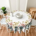 thumbnail image 6 of Round Tablecloth 60 inch, Floral Round Table Cloth, Stain Resistance, Water Repellent and Wrinkle-Free, Fall Flower Circle Tablecloth for Home Kitchen Dining Party Patio Indoor and Outdoor Use, 6 of 6