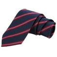 thumbnail image 3 of Cravates pour Hommes, Cravates en Polyester Soie Rayées Design Classique Texture Fine Large Applicabilité pour Affaires pour Réunion pour Mariage pour Conférence, 3 of 8