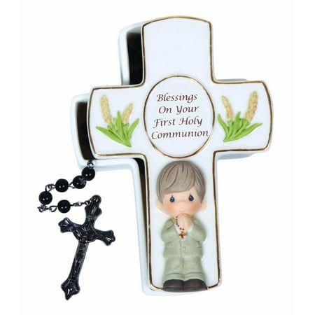 - Precious Moments 123407 Blessings On Your First Communion Boy Covered Box