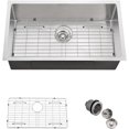 thumbnail image 2 of Stainless Steel Kitchen Sink Undermount   Inch Single Bowl Kitchen Sink Gauge Stainless Steel Single Basin Sink, 2 of 5