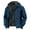 02#Dark Blue, variant on Men's Work Jacket Insulated Flannel Lined Full Zip Hoodies Active Winter Coat with Utility Pockets