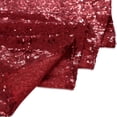 thumbnail image 5 of PiccoCasa Polyester Rectangle Sequin Tablecloth for Party Wedding Red 60" x 120", 5 of 7