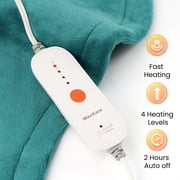 MaxKare Ultra Soft Heating Pad with 4 Heat Settings & Auto Shut-off for Full Body Stress Relief, 24x33 - Green